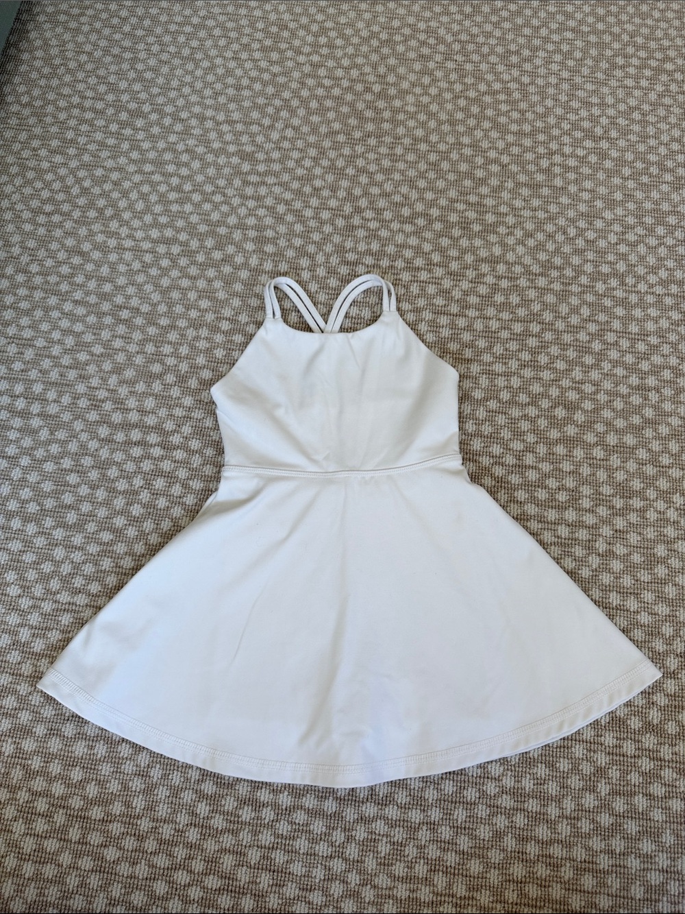 Crewcuts White Double-Strap Active Dress